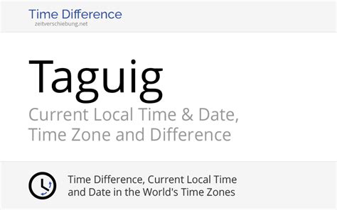 taguig city time zone.